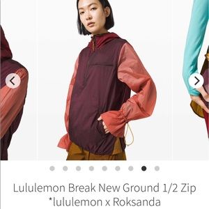 BRAND NEW WITH TAGS lululemon Roksanda half-zip